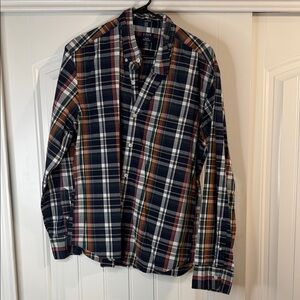 J. Crew Men's Multicolor Plaid Button Down Shirt